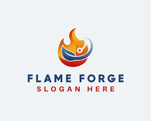 Eco Flame Energy logo design