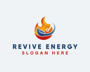 Eco Flame Energy logo design