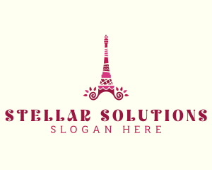 Cake Eiffel Tower logo design