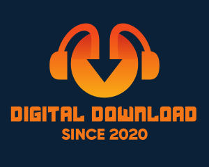 Orange Arrow Headphones logo