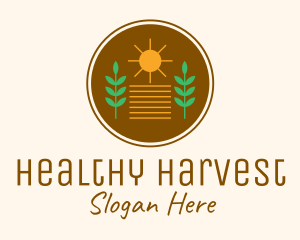 Sunshine Harvest Farm logo design