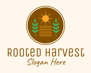 Sunshine Harvest Farm logo design