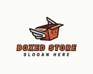 Winged Box Logistics logo design