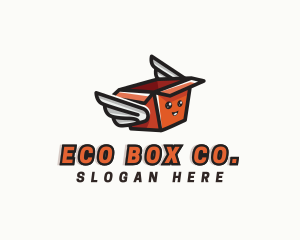 Winged Box Logistics logo design