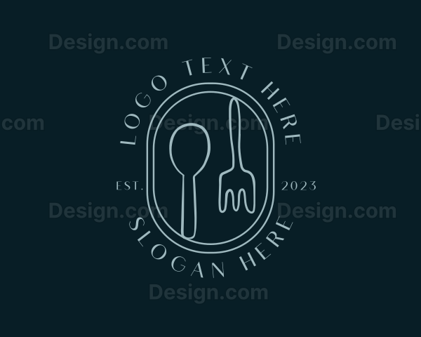 Spoon & Fork Cuisine Logo