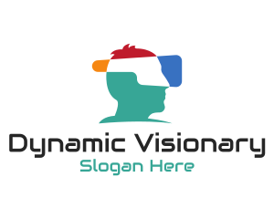 Virtual Reality Headset logo design