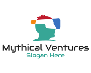 Virtual Reality Headset logo design