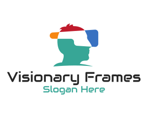 Virtual Reality Headset logo design