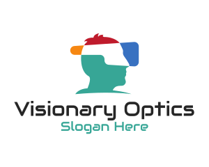 Virtual Reality Headset logo design