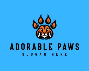 Fierce Tiger Paw logo design