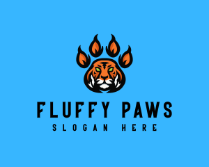 Fierce Tiger Paw logo design