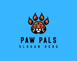 Fierce Tiger Paw logo design