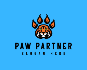 Fierce Tiger Paw logo design