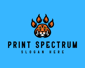 Fierce Tiger Paw logo design