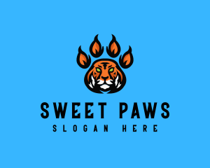 Fierce Tiger Paw logo design