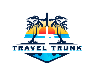 Beach Tour Travel logo design