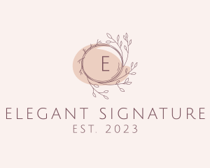 Elegant Plant Vine Florist logo design