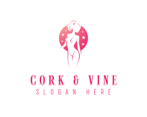 Stripper Erotic Woman logo design