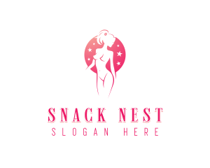 Stripper Erotic Woman logo design