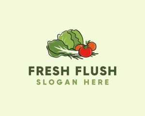 Fresh Vegetable Farm logo design