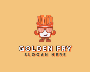 French Fries Cartoon logo design