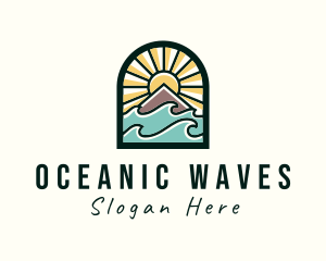 Ocean Wave Travel logo design