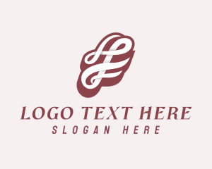 Letter F Script Business  logo