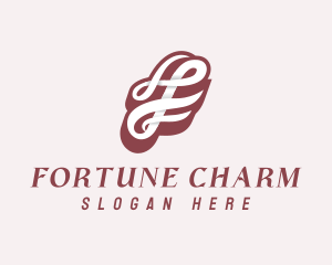 Letter F Script Business  logo design