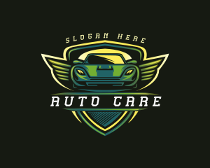 Wing Car Automotive logo design