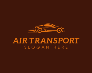 Fast Orange Sedan logo design