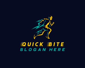 Marathon Speen Running logo design