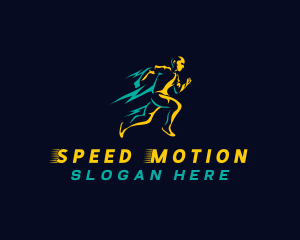 Marathon Speen Running logo design