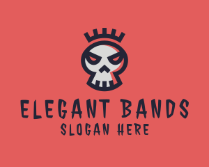 Crown Skull Band logo design