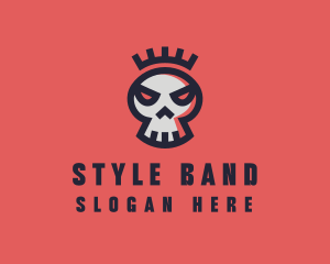 Crown Skull Band logo design