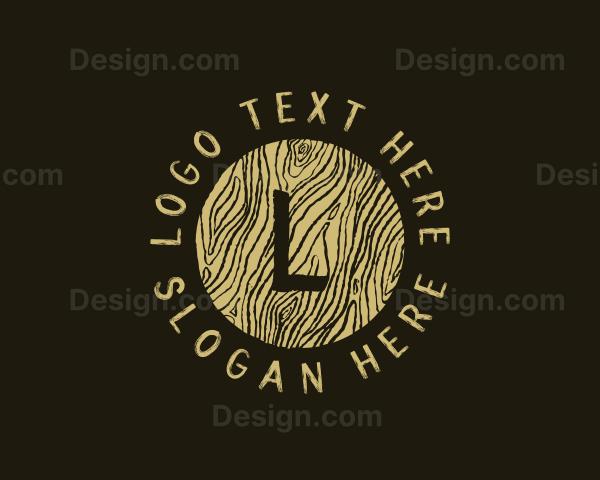 Rustic Wood Lumber Logo