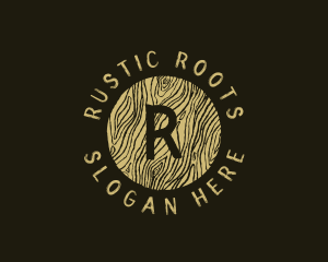 Rustic Wood Lumber logo design