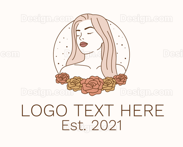 Beauty Floral Model Logo