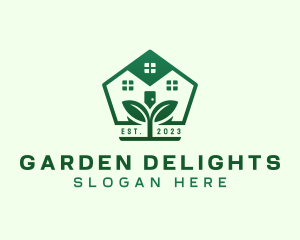 House Backyard Landscaping logo design