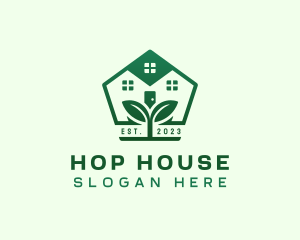 House Backyard Landscaping logo design