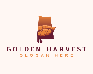 Sweet Potato Alabama logo design