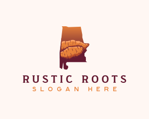 Sweet Potato Alabama logo design