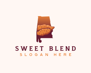 Sweet Potato Alabama logo design