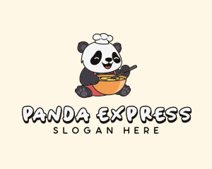 Cartoon Chef Panda logo