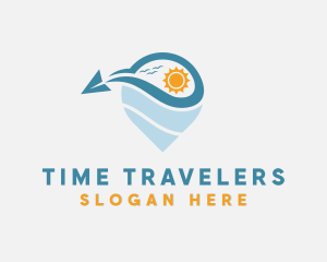 Travel Plane Tourism logo design