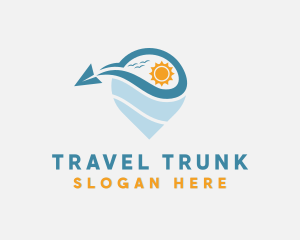 Travel Plane Tourism logo design