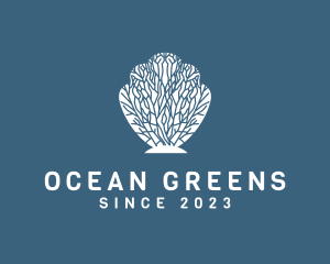 Ocean Coral Shell logo design