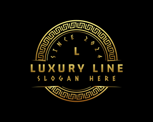 Deluxe Luxury Geometric logo design