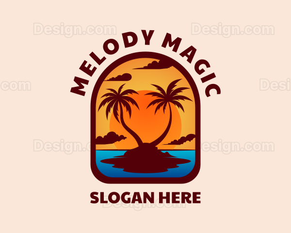 Sunset Palm Island Logo