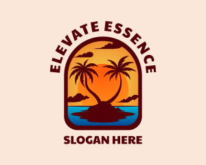 Sunset Palm Island logo