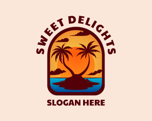 Sunset Palm Island logo